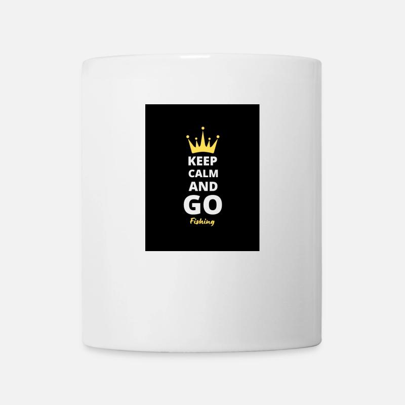 Keep Calm And Go Fish T-Shirt - Mug blanc - blanc