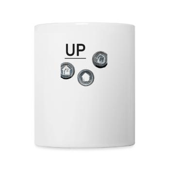 up with hand actuation - Mug - white - Front