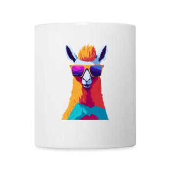 Rébellion rétro de l’alpaga - Mug blanc - blanc - Devant
