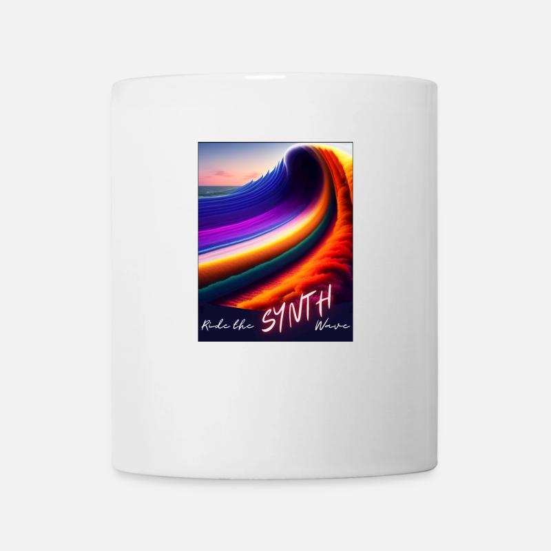 Ride the Synthwave - Tasse - Weiß