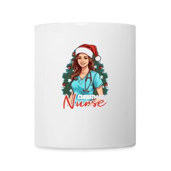 Frohe Weihnachten Krankenschwester - Tasse - Weiß - Vorne