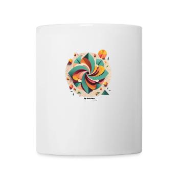 Blumen Karussell - Tasse - Weiß - Vorne