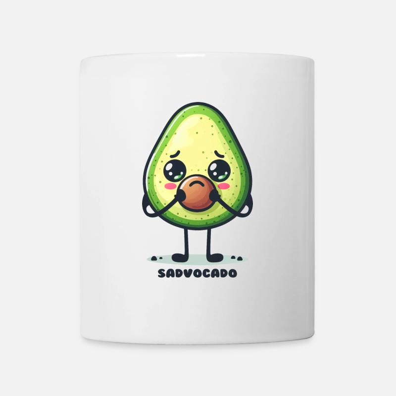 Sadvocado Sad Avocado Guac Funny - Mug - white