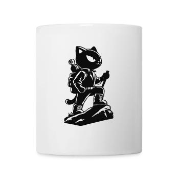Colles Wanderungs Design mit der Wanderkatze - Tasse - Weiß - Vorne