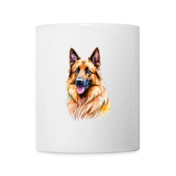 Belgian Shepherd Watercolor - Mug - white - Front