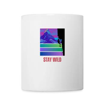 Restez sauvage - Mug blanc - blanc - Devant