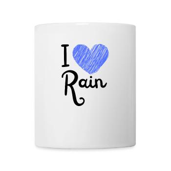 I Love Rain - Mug - white - Front