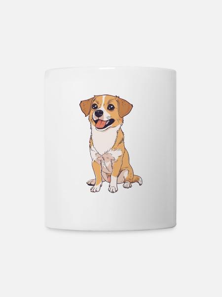 Hund Border Collie - Tasse - Weiß