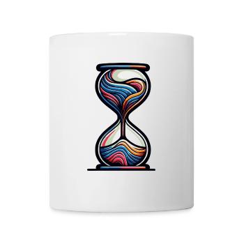 Colorful hourglass with modern aesthetics - Mug - white - Front