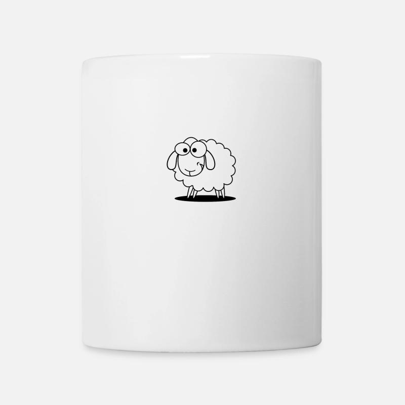 Lustiges Komme Was Wolle Schaf Schäfer Geschenk - Tasse - Weiß