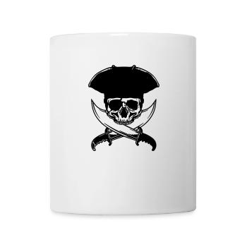 skull-pirate - Tasse - Weiß - Vorne