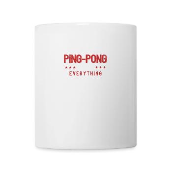 Tischtennis Ping Pong Spieler Lustig Geschenk - Tasse - Weiß - Vorne