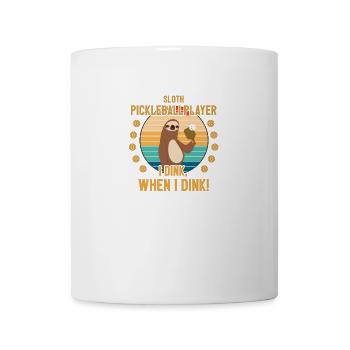 Pickleball paresseux cadeau anniversaire drôle - Mug blanc - blanc - Devant