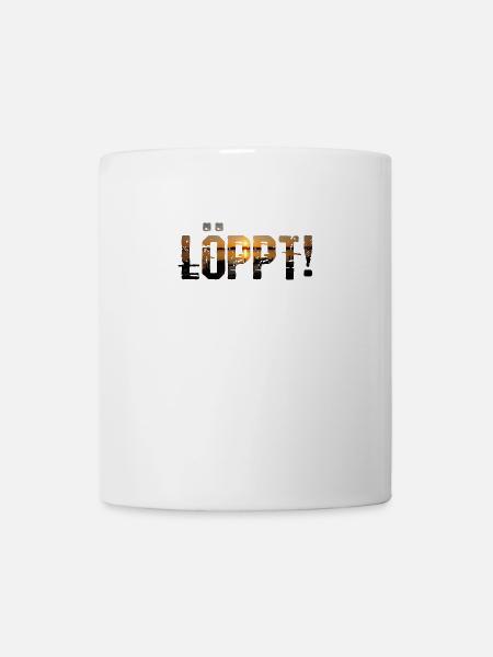 Plattdeutsch Löppt! Norden Spruch-Shirt - Tasse - Weiß