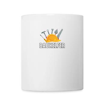 Bauhelfer Haus Bau Bauleiter Bauleiterin - Tasse - Weiß - Vorne