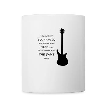 Cadeau de passe-temps pour instrument de basse - Mug blanc - blanc - Devant