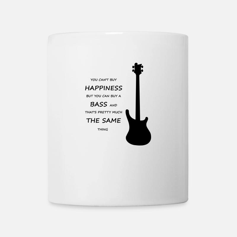 Cadeau de passe-temps pour instrument de basse - Mug blanc - blanc