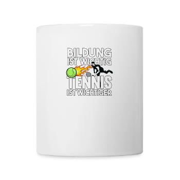 Tennis Tennisspieler Tennisschläger Trainer - Tasse - Weiß - Vorne