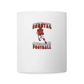 An jedem verdammten Sonntag American Football - Tasse - Weiß - Vorne
