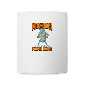 Cadeau de professeur de biologie cellulaire des mitochondries - Mug blanc - blanc - Devant