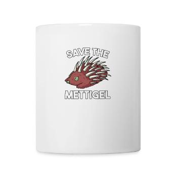 Mettigel Mettbrötchen für Fleischliebhaber - Tasse - Weiß - Vorne