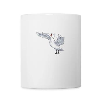 Cygnes Oiseaux aquatiques Oiseaux sauvages - Mug blanc - blanc - Devant