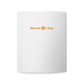BTC born to be free - Mug - white - Front