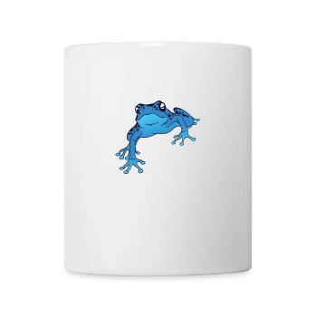 Poison dart frog from the rain forest blue dart frog - Mug - white - Front