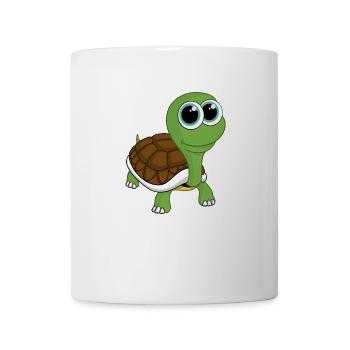 Bande dessinée tortue - Mug blanc - blanc - Devant