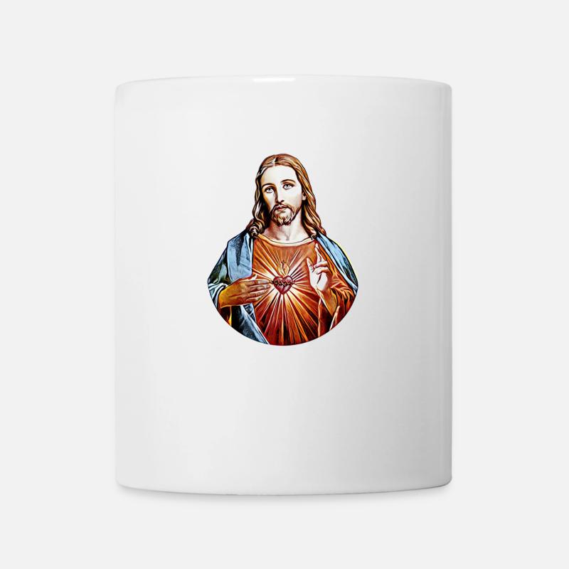 Jésus-Christ * peinture de Jésus-Christ - Mug blanc - blanc
