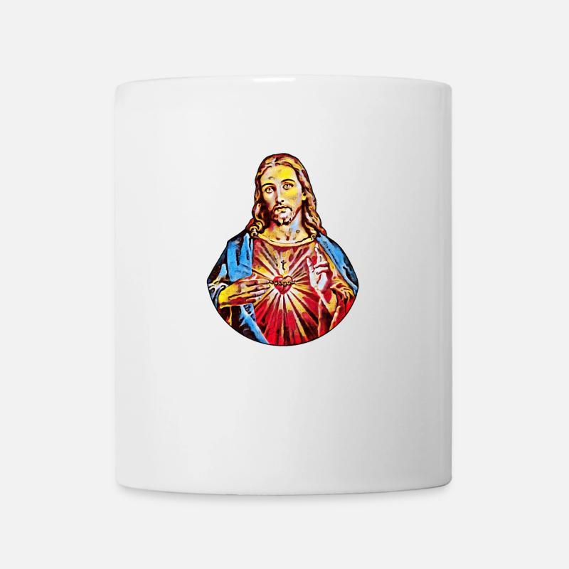 Jésus Christ Jésus-Christ Tourbillon sur l’eau - Mug blanc - blanc