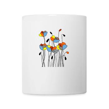 Fleurs - Mug blanc - blanc - Devant