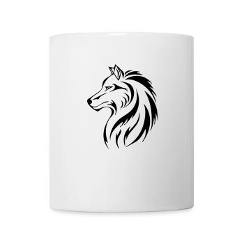 Wolf - Tasse - Weiß - Vorne