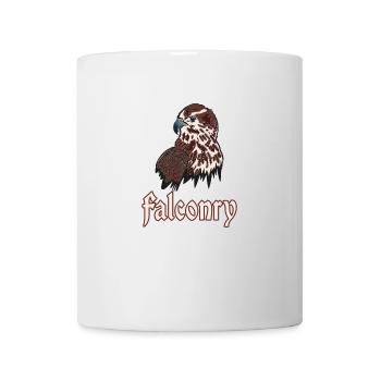 Falconry pickling bird of prey Grei Falcon - Mug - white - Front