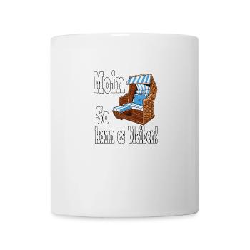 Moin So Kann Es Bleiben - Tasse - Weiß - Vorne