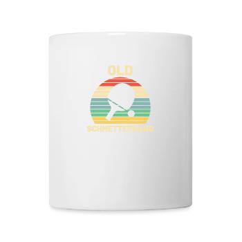 Old Schmetterhand Tischtennis Geschenk - Tasse - Weiß - Vorne