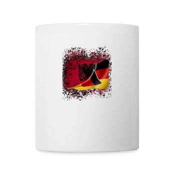 Friendship Albania German flag flag shirt - Mug - white - Front