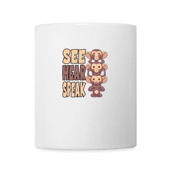 Seeing Hearing Speaking for a student or in the - Mug - white - Front