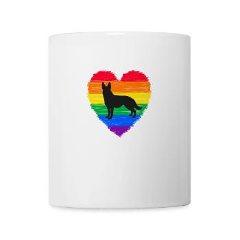 German Shepherd, dog lover - Mug - white - Front