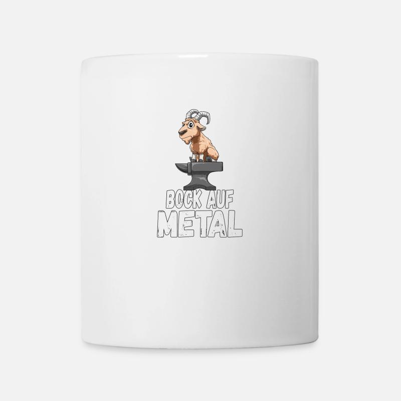 Bock auf Metal - Tasse - Weiß