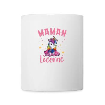 Maman Licorne Femme Cadeau - Mug blanc - blanc - Devant