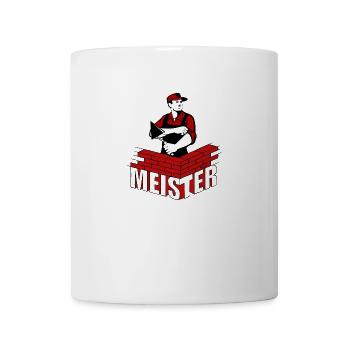 Maurer Meister - Tasse - Weiß - Vorne