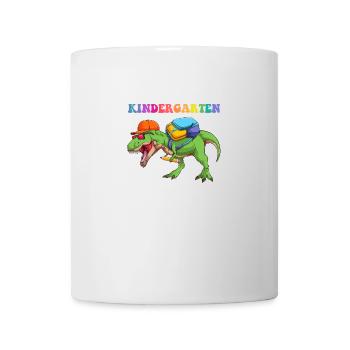 Goodbye Kindergarten Einschulung Dino T Rex - Tasse - Weiß - Vorne