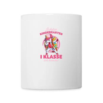 Einschulung 2022 Tschüss Kindergarten Einhorn - Tasse - Weiß - Vorne