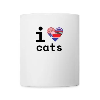 I Love cats! - Tasse - Weiß - Vorne