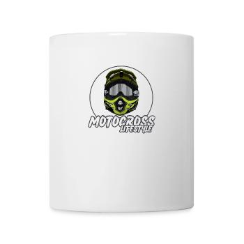 Motocross / Enduro / Freestyle mx / Dirtbike retro - Mug - white - Front