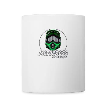 Motocross / Enduro / Freestyle mx / Dirtbike retro - Tasse - Weiß - Vorne