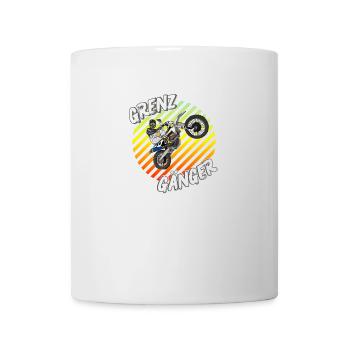 Motocross / Enduro / Freestyle mx / Dirtbike retro - Tasse - Weiß - Vorne