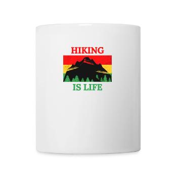 La randonnée est la vie tshirt de montagne - Mug blanc - blanc - Devant