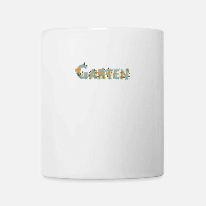 Garten - Gartenarbeit - Gärtner - Blumen Pflanzen - Tasse - Weiß